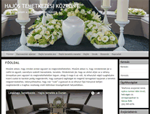 Tablet Screenshot of hajostemetes.com